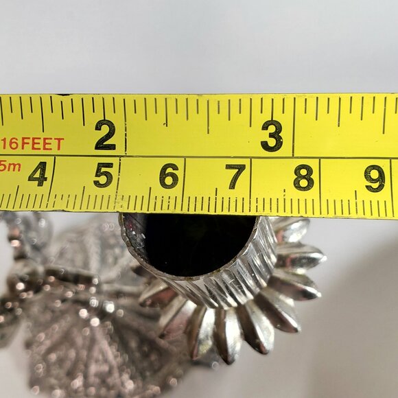 Vintage Small Silvertone Candelabra – Elegant Table Accent | 2 Available ✨ - Picture 5 of 5